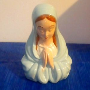 Large Ceramic Praying Virgin Mary Figurine